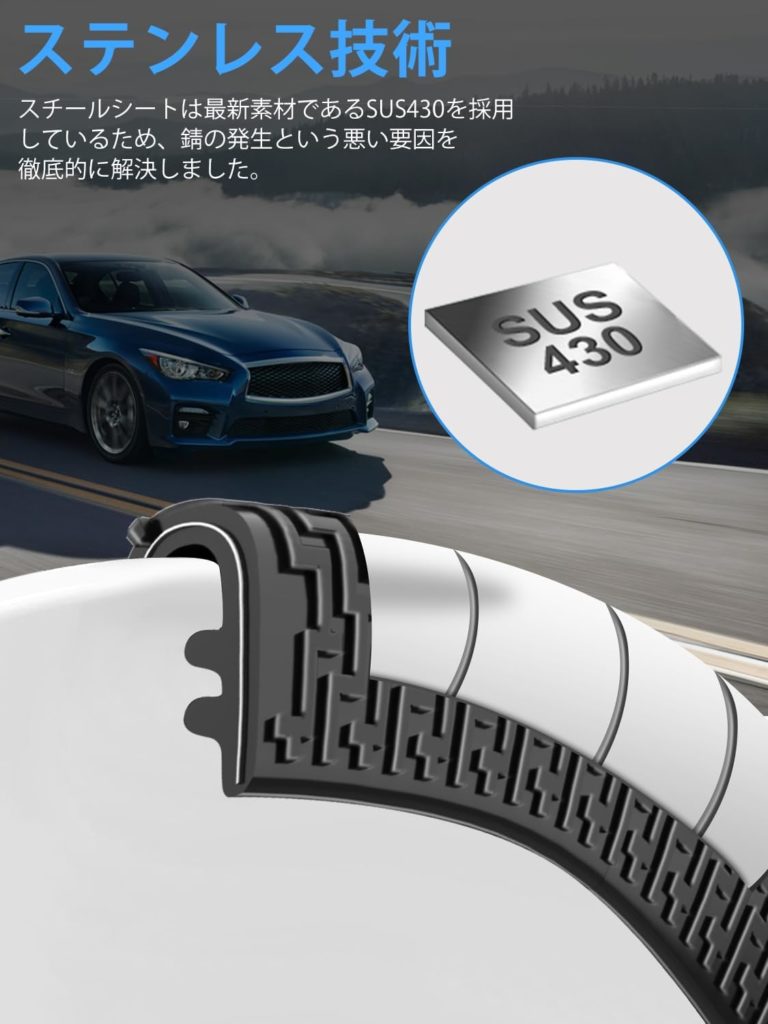 ドアエッジモールステンレス製