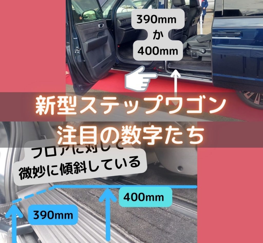 新型ステップワゴン 22 地上高ステップ高室内幅高実測を元にスノボ仕様に耐え得るかを考えてみようか カードラネット