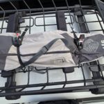 キャニオンXTにソフトラックを付けてスノーボードケースを載せてラッシング