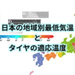 地域別の最低気温からスタッドレスタイヤやオールシーズンタイヤの有用性を検証すると