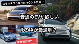 存在感は大きくないけど、安定していて信頼できる爆発炎上しないEVでいてそしてテスラみたいに気取っていないのがいい普通の車
